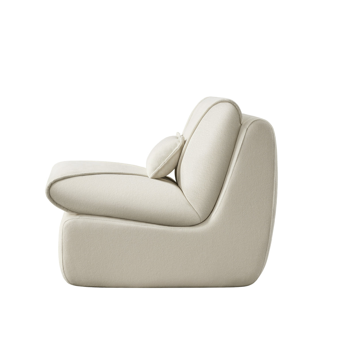 Additional product detail of Ottoman Modern No-Tool Compressed Setup Beige Chenille & Foam