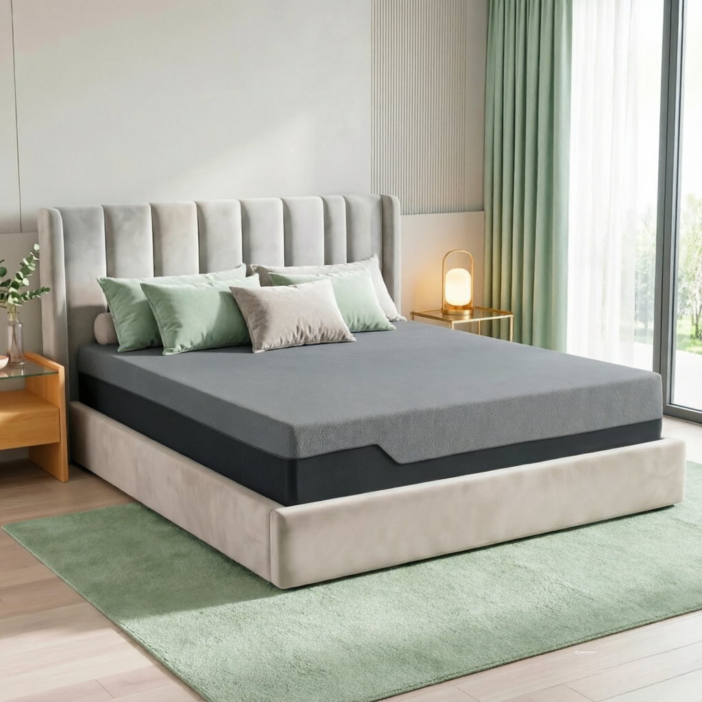 Additional view of Memory Foam Mattress Cooling Copper-Gel Foam Gray Foam King Size