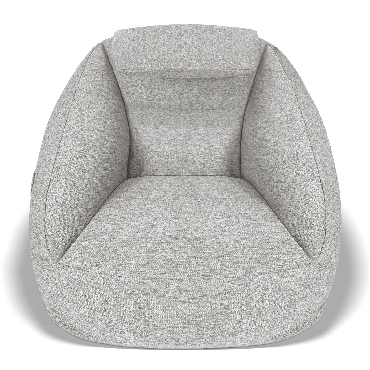Close-up detail of Inflatable Sofa Electric Inflation Ash Gray Polyester