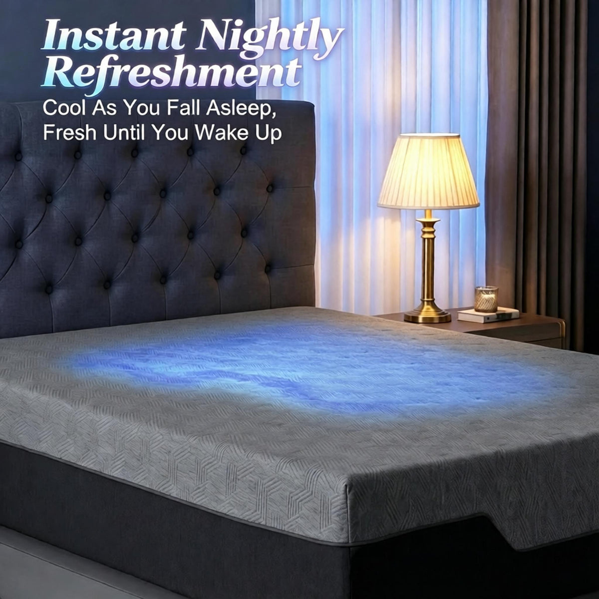 Additional product detail of Memory Foam Mattress Cooling Copper-Gel Foam Gray Foam King Size