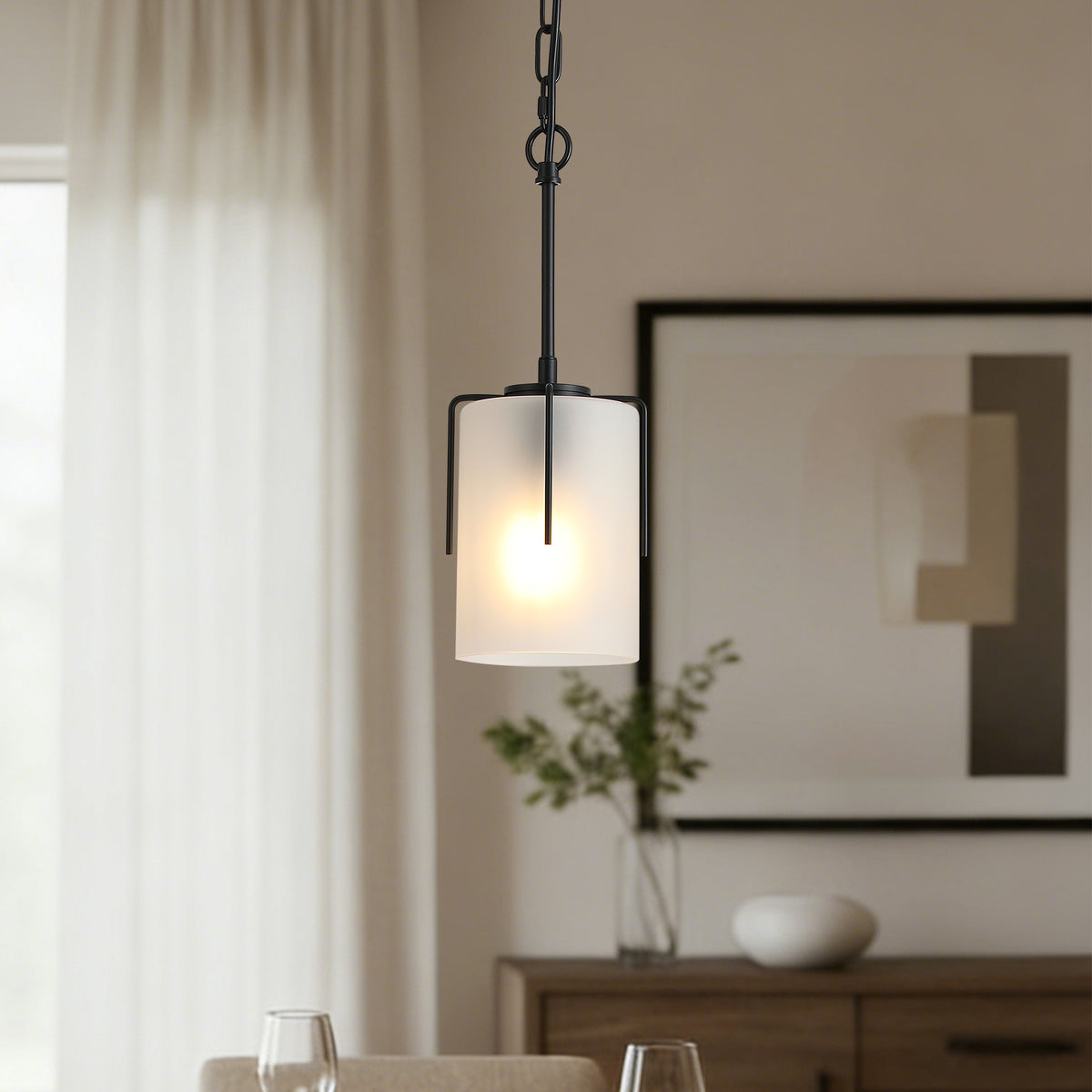 Additional product detail of Pendant Light Modern Adjustable Pendant White Glass