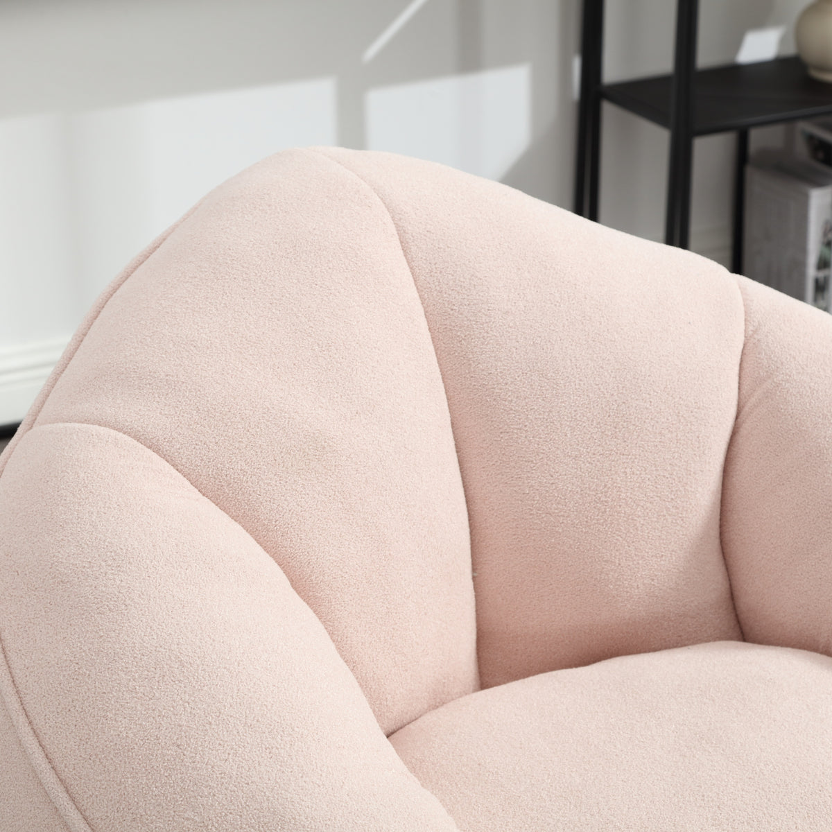 Additional view of Bean Bag Chair Footstool Included Pink Microfiber