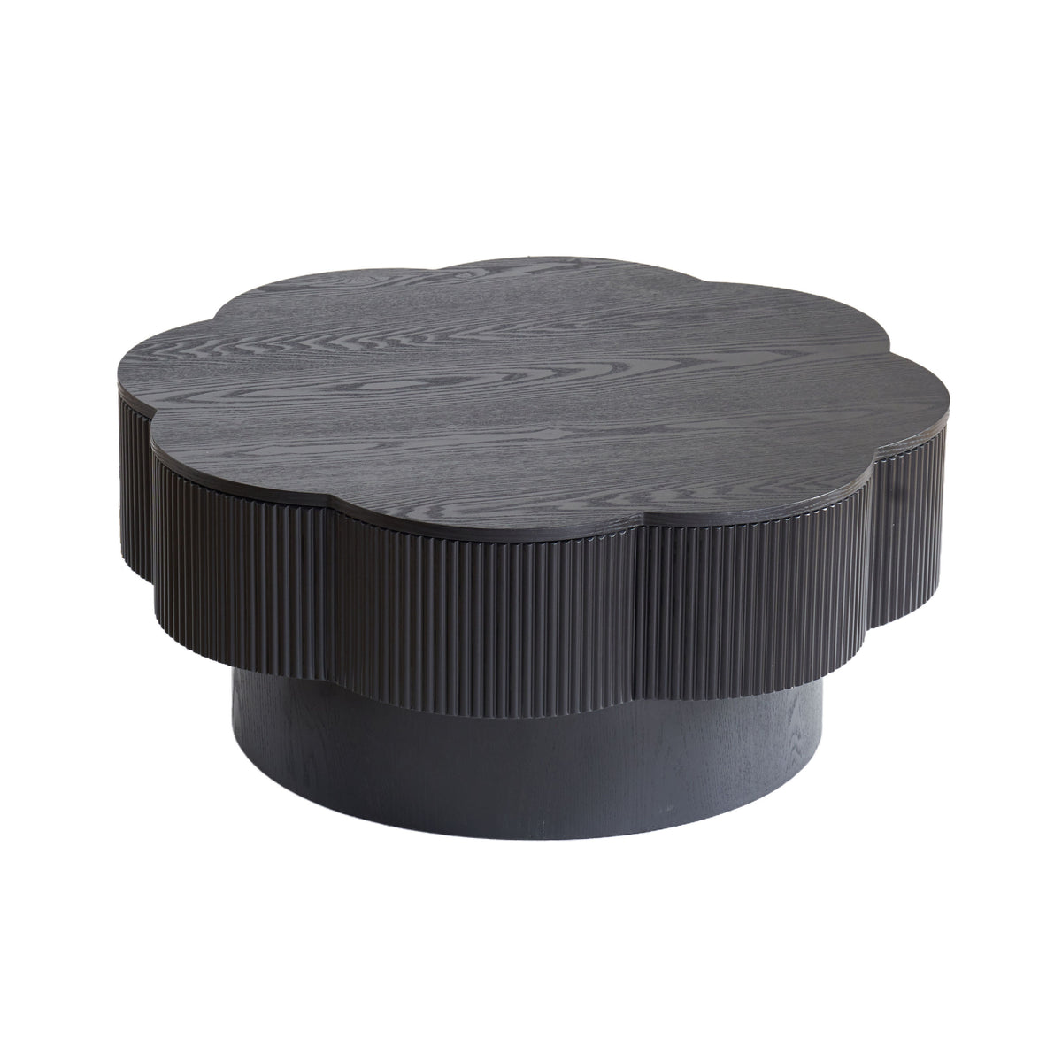 Full product view of Coffee Table Plum Blossom Storage Natural Wood