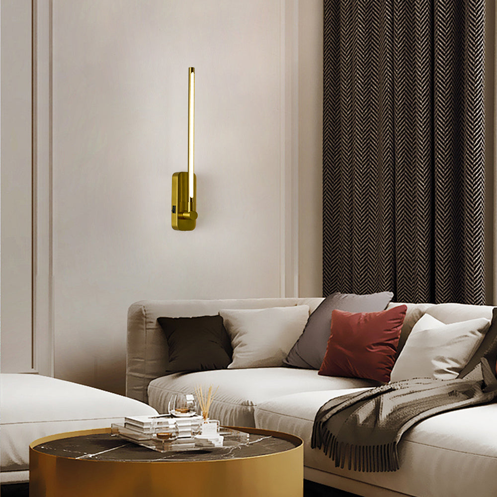 Full product view of Wall Sconce Remote Control Gold Iron