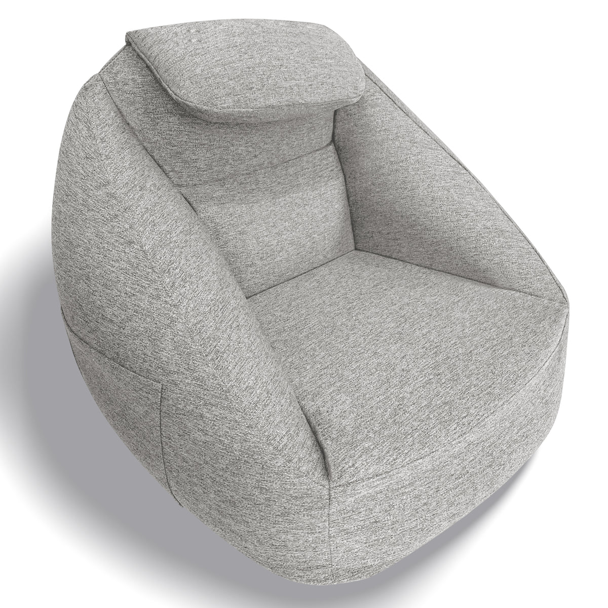 Design feature view of Inflatable Sofa Electric Inflation Ash Gray Polyester