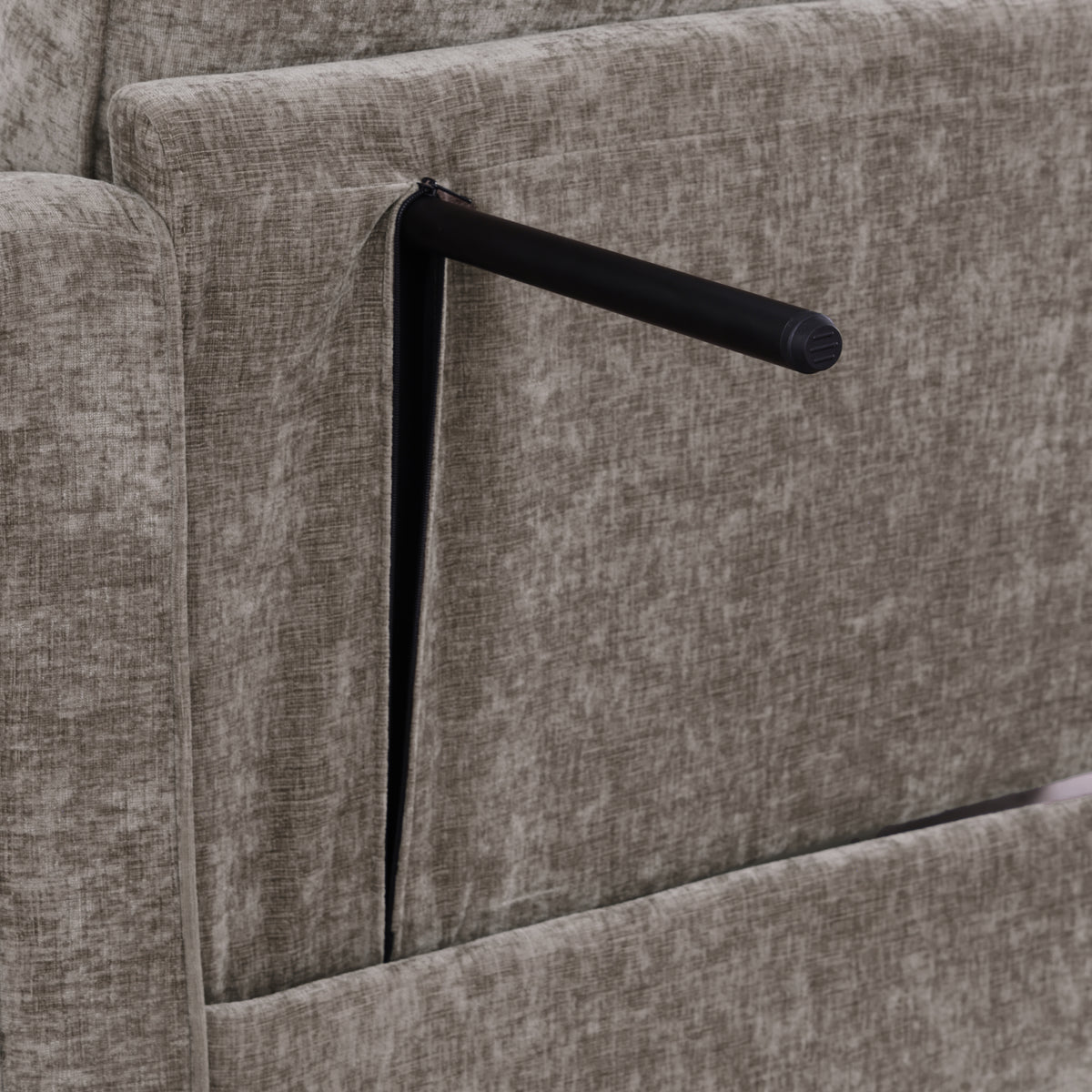 Additional product detail of Loveseat Sofa Cushioned Seating Brown Corduroy 2-Seater