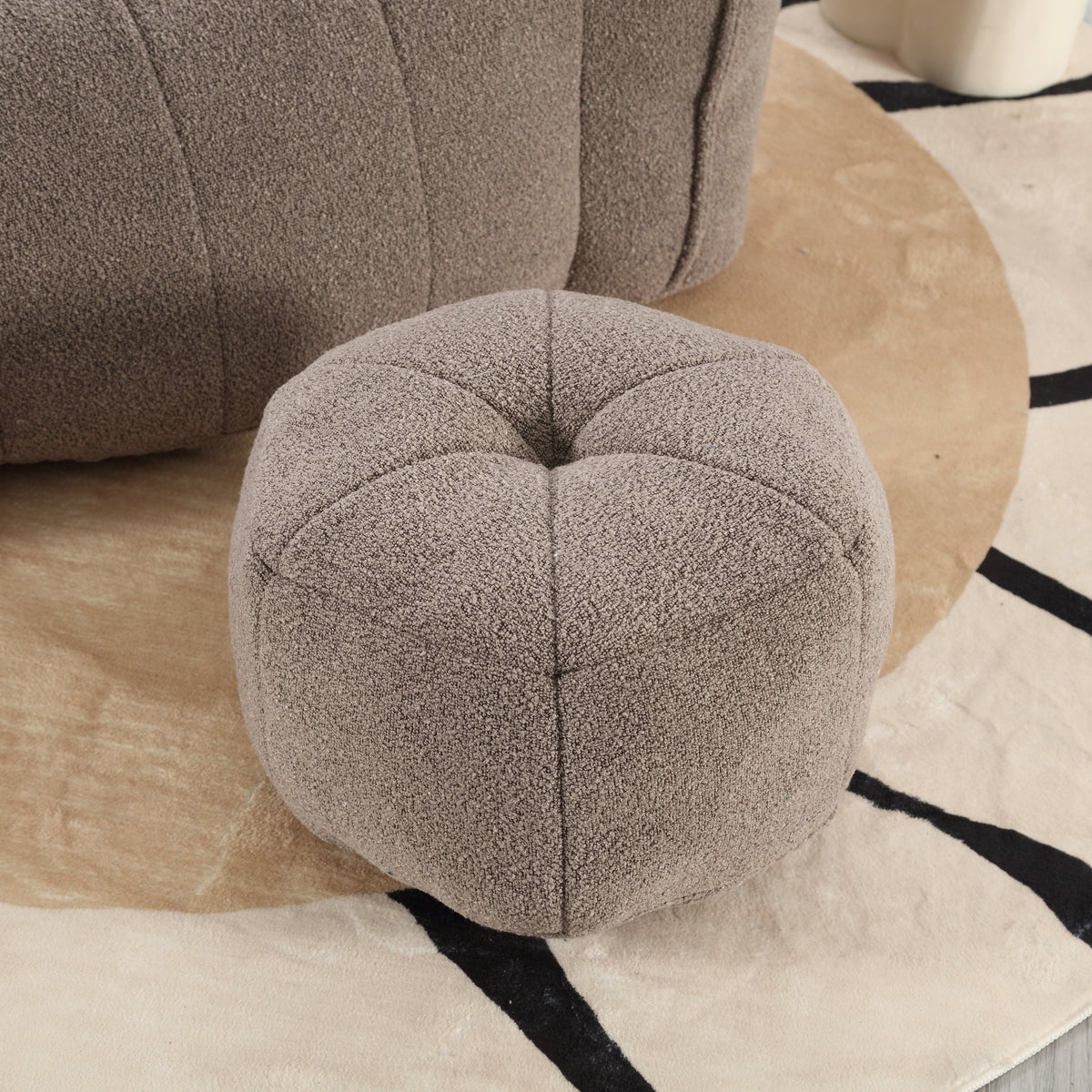 Additional view of Bean Bag Chair Footstool Included Coffee Chenille