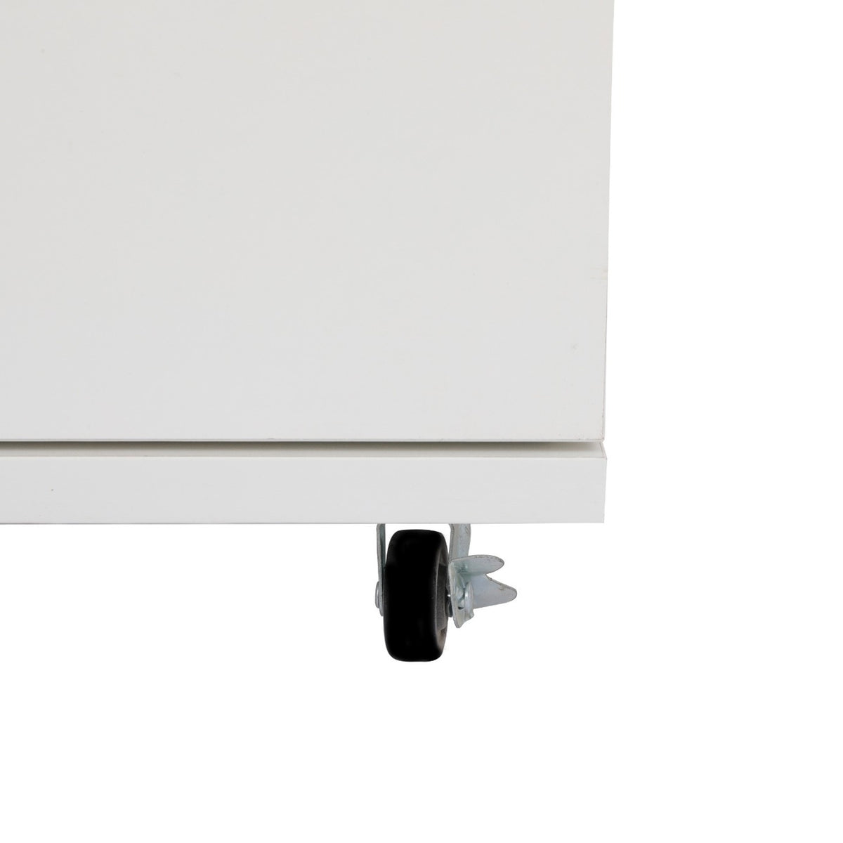 Construction and detail view of Dresser 5-Drawer Storage White Wood