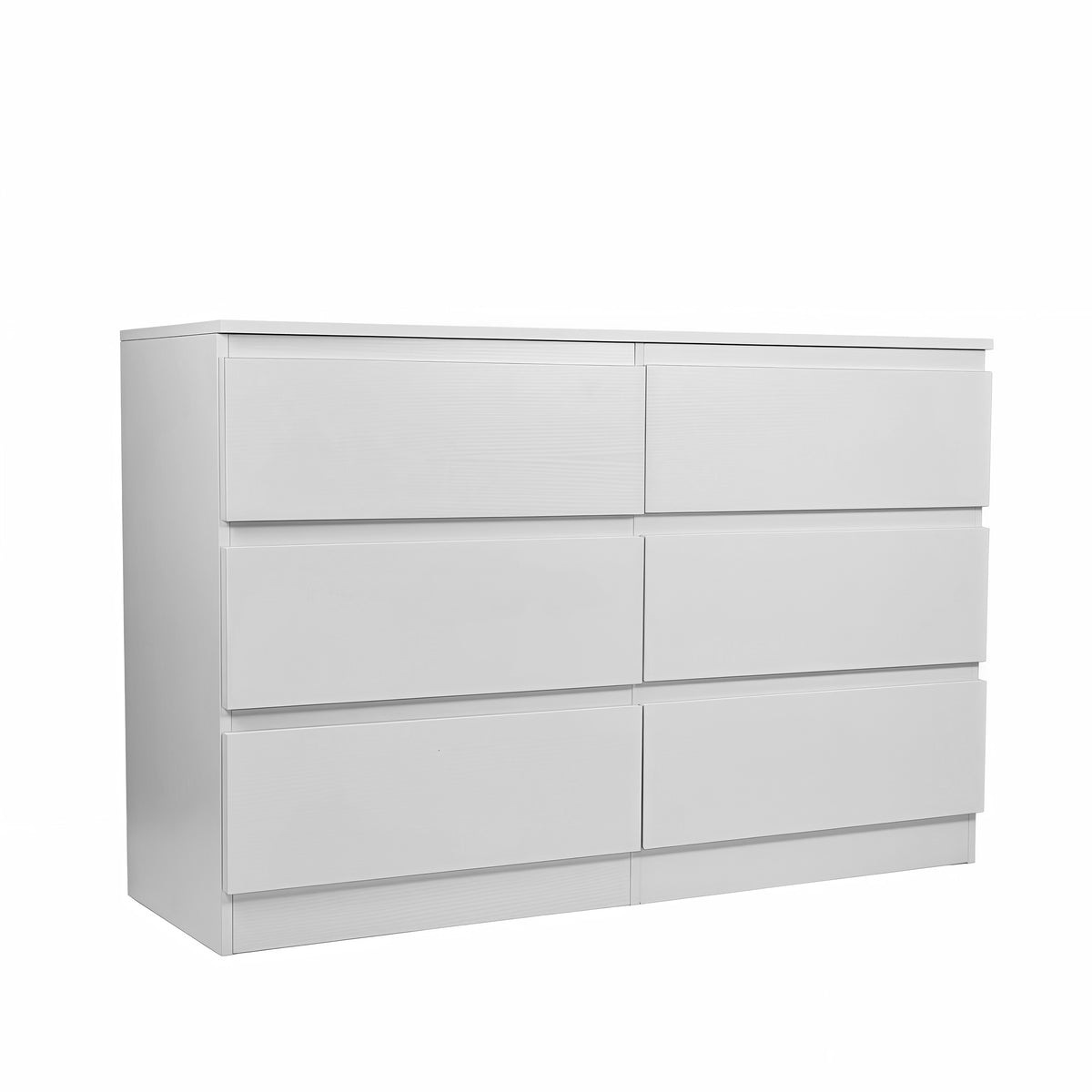 Full product view of Dresser 6-Drawer Storage White MDF